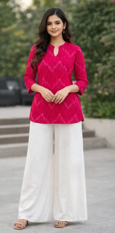 Zamkudi Rayon Co-Ord Set With Digital Print